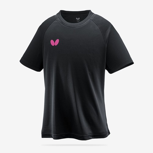 ウィンロゴ・Tシャツ2<ブラック×ロゼ>