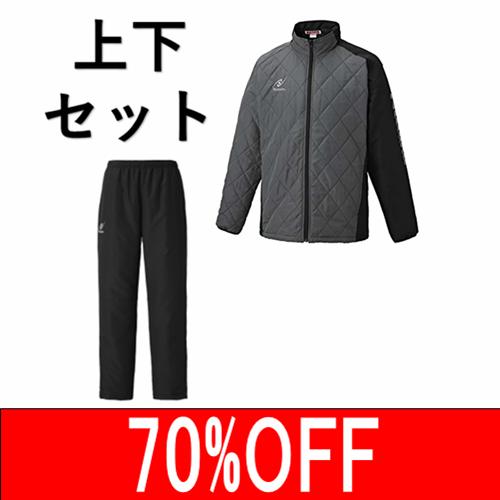 【防寒特価70%OFF】DQホットウォーマーシャツ&パンツセット グレー