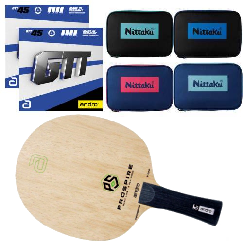 ★2026andro初心者セット35%OFF★プロスパイア5CHN+GTT45両面(ケース付き)