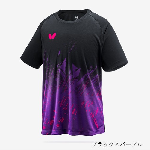 ☆9月新商品☆エクステラ・Tシャツ<ブラック×パープル>