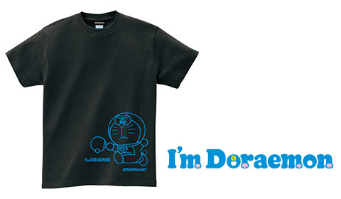 【999円】DONIC I'm DORAEMON コットン 卓球 Tシャツ A キッズサイズ