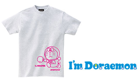 【999円】DONIC I'm DORAEMON コットン 卓球 Tシャツ A キッズサイズ